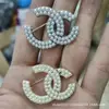Broche de Flor de Liga Galvanizada com Cravação de Diamante para Lapela, Gola, Casaco, Suéter, Decorações de Estilo Perfumado