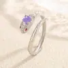 Anel de Cobra Pequena Vinagre Amor Reverso com Diamantes em Prata de Lei 925 para Mulheres, Ano da Cobra, Anel de Dedo Indicador Moda Jovem de Luxo