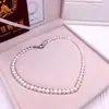 Regalos en Vivo al por Mayor Collar de Perlas de Agua Dulce Natural Set Día de las Madres Joyería para Suegra Personas Mayores