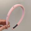 Coreano Moda Versão Estreita Nova Prata Arco Cor Sólida Tecido Esponja Alta Cranial Top Headband Headwear Faixa de Cabelo Mulheres