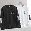 Sudadera de otoño e invierno para hombre, holgada y gruesa, sin capucha, cuello redondo, manga larga, talla grande, moderna y versátil