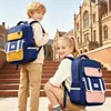 Mochila Escolar Primaria ZM BABY para Niños y Niñas Grados 1-6, Gran Capacidad, Resistente al Agua, Mochila con Diseño Color-Block