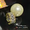 Anel Versa em renda colmeia com pedra preciosa irregular feminino Vintage banhado a ouro 18K real anel de dedo indicador em arco escovado
