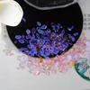 Joyería de diamantes para uñas, hielo transparente, taladro Aurora, taladro plano, taladro de forma especial, cristal, diamante de imitación, taladro de uñas Aurora AB, decoración