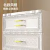 Gabinete de Almacenamiento tipo Cajón Ancho Estilo Europeo 18/38/58, Gabinete de Almacenamiento de Plástico Multicapa, Gabinete Móvil para Almacenamiento de Snacks y Juguetes