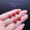 Areia Dourada Roxa de Alto Teor Natural Contas Redondas Cem Bênçãos Contas Soltas Acessórios Acessórios de Pulseira Cinnabar Vermelho Atacado