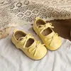Zapatos Mary Jane de Cuero Bajos para Niñas 2026 Primavera/Otoño Nuevo Estilo Coreano Zapatos de Princesa con Lazo para Niñas Suela Suave Zapatos de una Sola Pieza