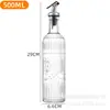 Garrafa de Azeite Vintage com Vidro Transparente e Bico de Abertura e Fechamento Automático, Adequada para Vinho de Cozinha, Garrafa Doméstica de Molho de Soja e Vinagre para Cozinha, Tamanho Grande