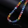 Contas Soltas de Cristal Cilíndrico Contas de Vidro Acessórios para Joias Produtos Semi-Acabados DIY Atacado Pulseira Colar Joias da Moda