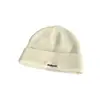Novos Chapéus de Lã Versáteis Estilo Coreano para Homens e Mulheres, Letras Bordadas, Chapéus de Tricô para Cabeça Grande, Quentes e Espessos com Proteção para Orelhas
