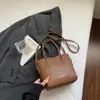 Bolsos Cruzados, Bolsos Populares para Mujer, Versátiles Bolsos Cubo Casuales para el Día a Día, Bolsos de Hombro Pequeños Simples Coreanos de Nicho