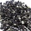 Pedra de prata contas soltas acessórios DIY frisado pulseira joias obsidiana nova prata Yao esculpido fundo linha de contas de barril