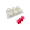 6 peças cubo de silicone bolo molde tridimensional cubo de silicone mousse molde de grau alimentício DIY molde criativo