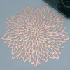 Alfombrilla Creativa Octogonal Hueca Aislante Térmico Antideslizante para Café Posavasos Hotel Fiesta Decorativa de PVC Manteles Individuales Vajilla