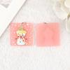 Serie de Navidad acrílica árbol de Navidad Papá Noel pastel DIY Navidad tocado accesorios para el cabello aretes
