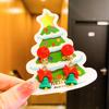 Nuevos clips para orejas de Navidad para niños, lindo diseño de reno y alce, aretes versátiles para niñas sin perforaciones, aretes de dibujos animados.