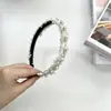 Diadema Estilo Coco Chanel Perla Tweed Retro Exquisita Lujo Ligero Muestra Temperamento Alto Valor Salida Diaria Versátil Tocado