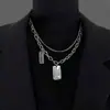 Collar de Cruz para Hombre Diseño Simple de Nicho Ins Hip-Hop Popular Colgante Moda para Mujer Accesorios de Collar Personalizados