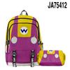 2023 Nuevo Producto Transfronterizo Mario + Serie Mario Brothers Mochila Escolar para Estudiante Bolso Mensajero Estuche para Lápices Er Partes