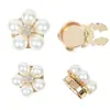 Gemelos Flor de Perla Gota de Agua Borde Dorado Personalizados de Fábrica Camisa Francesa Accesorios de Vestimenta Formal de Negocios Botones Decorativos de Moda