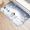 Alfombra de Piso Navideña para el Hogar Dibujo Animado de Reno Alfombra de Cocina