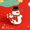 Broche Creativo de Dibujos Animados de Papá Noel Regalo de Nochebuena Regalo Pequeño para Acompañar a Estudiantes Pequeño Regalo de Navidad Pequeña Decoración