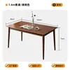 Mesa de Jantar Quadrada Pequena de Madeira Maciça Preta, Simples e Moderna, Adequada para Sala de Jantar em Casa, Mesa Quadrada Pequena de Madeira Natural para Apartamentos Pequenos