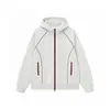 Sudadera para hombre de otoño e invierno, nueva, comercio exterior al por mayor, cárdigan de bloqueo de color moderno estilo americano, chaqueta con capucha, sudadera unisex