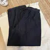 Novedad de Otoño: Jeans Casuales de Pierna Ancha Cónica con Cintura Elástica y Cordón de Color Original, Pantalones Sencillos y Versátiles Adelgazantes para Mujer