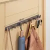 Gancho de parede para casacos sem furar para hall de entrada, gancho adesivo para guardar casacos e chapéus atrás da porta, prateleira de parede para armazenamento