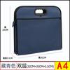 Maletín de Tela Oxford de Fábrica Bolsa para Documentos Documentos Oficiales Almacenamiento de Gran Capacidad Bolsa de Información Reunión de Negocios Bolsa con Cremallera A4B4 Mayoreo
