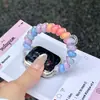Pulseira Colorida Dopamina Gummy Coil para Apple Watch iWatch 12ª Geração 11/10 Ultrase