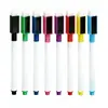 Marcadores de quadro branco coloridos apagáveis para crianças fáceis de apagar canetas apagáveis à base de água pretas canetas magnéticas para quadro branco para professores uso no escritório