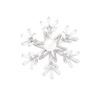 Elegante Broche de Copo de Nieve Giratorio de Doble Capa con Circonitas Microincrustadas de Lujo Ligero Elegante Pin con Sensación de Alta Gama para Mujer