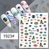 Pegatinas Populares para Uñas de Ojos Comercio Exterior Transfronterizo Venta Caliente Ojo del Diablo Color Azul Pegatinas para Uñas de Ojos