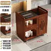 Nueva Mesa de Té Móvil Estilo Chino, Estación de Té Pequeña para el Hogar con Hervidor de Agua Integrado, Gabinete de Té, Carrito de Té, Juego de Té para Sala de Estar, Mesa de Té