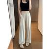 Resistentes y Ordenados, Frescos, Ligeros, Transpirables, Corte Recto Holgado, Cintura Elástica, Aspecto Adelgazante Pantalones Casuales L0712T