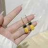 Pendientes de Flores de Lujo Accesible Super Hada Pendientes de Diseño Nicho Pendientes de Lazo Pendientes Franceses de Alta Gama para Mujer