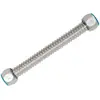 Manguera Corrugada de Acero Inoxidable a Prueba de Explosiones con Tapa de Cobre de 4 Puntos 5cm - 5m Accesorios para Tuberías de Agua Caliente y Fría para Lavadora Calentador de Agua