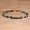 Pulseira Exclusiva de Pedra Natural Estilo Europeu e Americano com Design Único para Mulheres, Acessórios de Aço Titânio de Alta Qualidade, Pulseira da Moda
