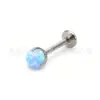 Comercio electrónico transfronterizo explosivos aretes de labio con rosca interna Opal aretes de tres garras con bola incrustada aretes de bola de cobre aretes para la lengua