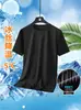 Camiseta de Secado Rápido Uniforme de Clase Camisa Publicitaria Cultural Venta al por Mayor Seda de Hielo Cuello Redondo Ropa de Trabajo Manga Corta Logo Estampado