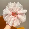 Scrunchie de Gaze Bolha Coreano Floral Fresco Estilo Novo de Primavera Acessório de Cabelo Estilo Floresta de Alta Qualidade Feito Sob Medida