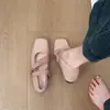 Primeiro Encontro Sapatilhas Rosa Sazonais com Bico Baixo e Saia, Mary Janes com Tiras e Bico Quadrado, Sapatos de Noite Estilo Suave de Outono