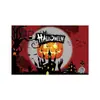 Thriller Transfronteiriço Monstro Abóbora Lápide Gato Preto Decoração de Festa de Halloween Comércio Exterior Novo Modelo Tecido de Fundo para Fotografia
