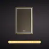 Espejo de Baño Cuadrado de Aluminio Vertical con Sensor Antivaho y Luz, Sensor Inteligente Tmall Genie