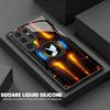 Funda Personalizada Estilo Mecánico para Teléfono Móvil Adecuada para Samsung S21 Funda de Vidrio Negra S25U Nueva Funda de Teléfono Móvil de Moda para Hombre