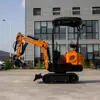 Mini escavadeira de 10 toneladas Uso doméstico Plantio de vinhedo Balanço da lança para o lado substitui o trabalho manual em espaços estreitos Mini escavadeira
