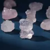 Accesorios Naturales de Cristal Rosa con Cuentas Luna Estrella Color Turmalina Pulsera de Cuentas Hecha a Mano DIY Pulsera Colgante Joyería