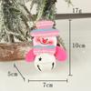 Muñeco Árbol de Navidad Amor de Hong Kong Colgante de Campana Dibujo Animado Muñeco de Nieve de Navidad Sosteniendo Campana Adorno Accesorios de Navidad Venta al por Mayor